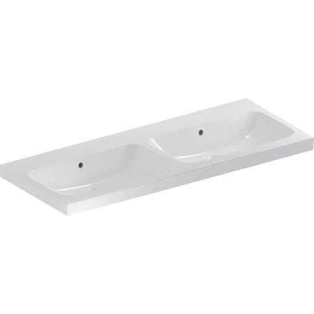 Geberit iCon Light double washbasin 120 cm without tap hole, with overflow 501.838.00.3