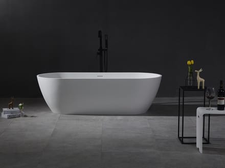 Mawialux vrijstaand bad - 180x80cm - Solid surface - Mat-wit