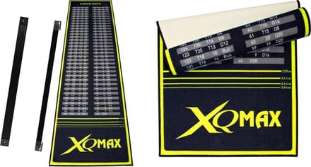 XQMax-Dartmat-Checkout-INCL OCHE-Groen/Zwart-285x60CM