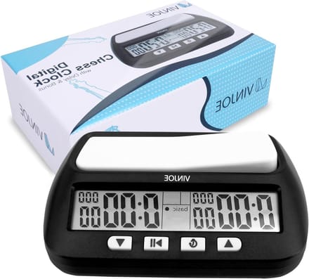 Schaakklok - Digitale Timer Spel - Bordspellen Spelen - Meerdere Tijdmodi - 0.5 Kilogram - Zwart