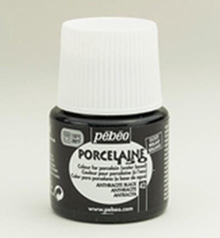 Porseleinverf - 42 Anthracite Black - Pebeo - 45ml