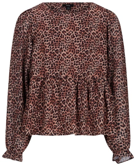 NoBell winter blouse meisjes - bruin - Tess