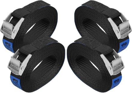 Spanband met klemgesp - Zwart - Werklast 250 kg - Conform EN 12195-2