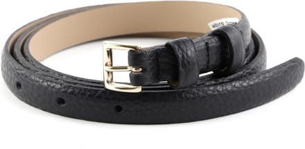 abro Leren Riem Tailleband Leather Adria Women's Belt W100 Black / Gold Zwart