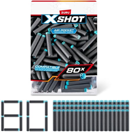 XSHOT Excel navulpak 80 darts