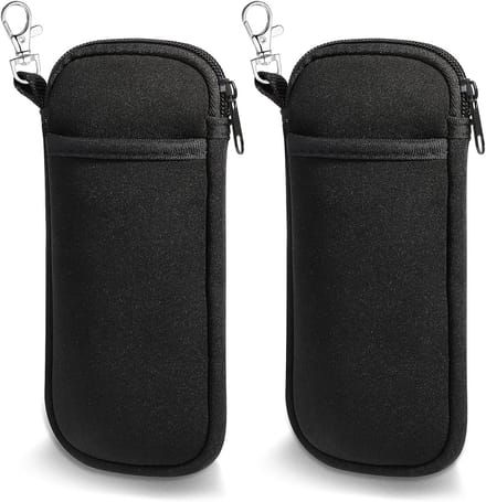 Dubbele Zachte Brillenkoker - ultralicht en draagbaar - 2 stuks - neopreen