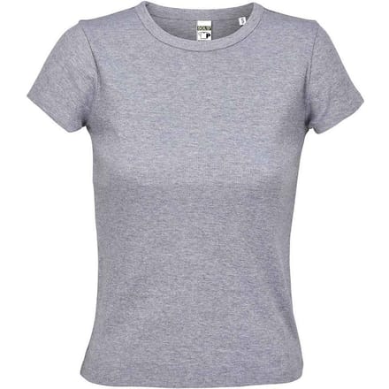 SOLS Dames Sara T-Shirt (Lichtgrijs Marl)