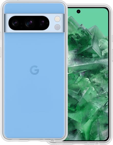 Hoesje Geschikt voor Google Pixel 8 Pro - Sterk & Shockproof - Hoes Cover - Siliconen Case - Transparant