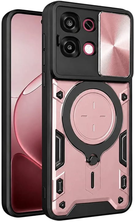 Hoesje geschikt voor Oppo A6 Pro - Techsuit CamGuard Pro Back Cover - Roségoud