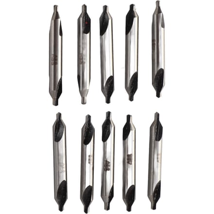 Ensemble de 10 forets de centrage Acier rapide 4341 Queue droite Outils de perçage 2,5 mm