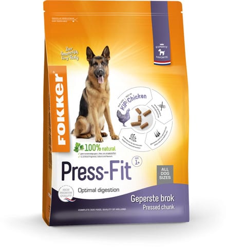 Fokker Dog Press Fit + Rex zachte beloning kip