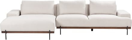 MARIFERD - Hoekbank - Lichtbeige - Rechtszijdig - Polyester