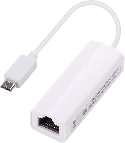 Netwerkadapter Micro USB naar RJ45 Fast Ethernet OTG voor Tablet en Laptop