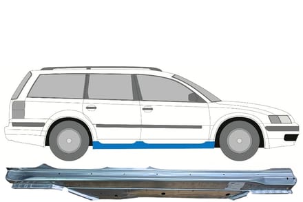 Volledige dorpel voor Volkswagen Passat B5 1996-2005 / Rechts
