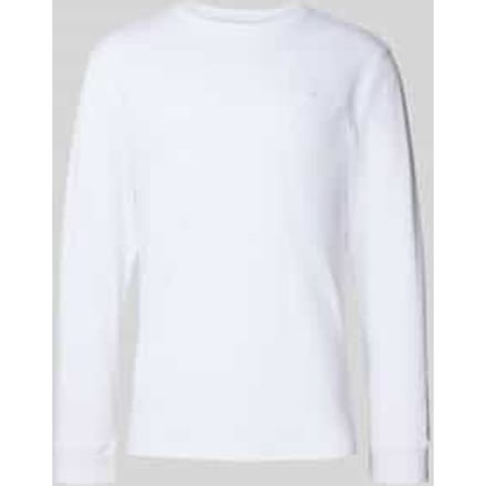 Shirt met lange mouwen en ribboorden