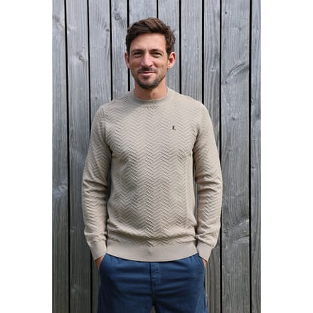 Kultivate Kn New Ryan Seneca Rock Maat: S | Sweaters Outlet | Heren | Beige