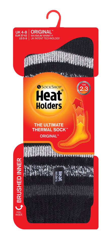 Heat Holders - Dames 2.3 tog thermo wintersokken - Rosebud Zwart