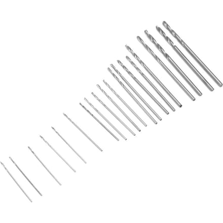 20 stuks Mini Micro HSS Spiraalboren Set 0,3 mm 1,6 mm met Koffer voor Hout Plastic