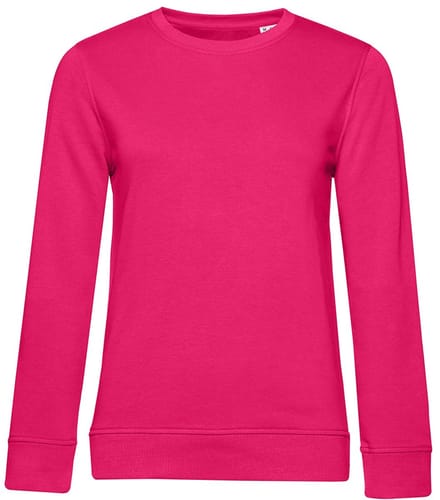 B&C Dames/dames Organic Sweatshirt (Heldere Magenta)