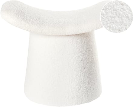 RIDDLE - Poef - Gebroken wit - Bouclé