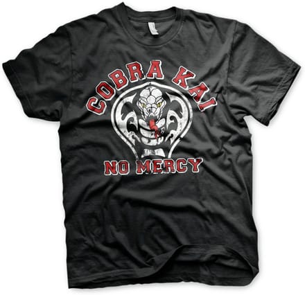 Cobra Kai No Mercy T-shirt Zwart