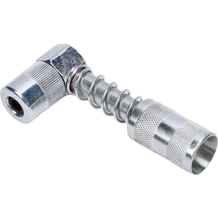 90 Graden Vetkoppeling Adapter Haakse Fitting Hogedruk Nozzle Tip Handmatig Kleine Draagbare Uitschuifbare Smeermiddel Tool gray