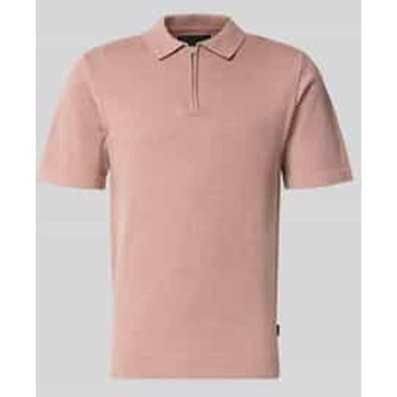 regular fit poloshirt met rits model 'MILANO'