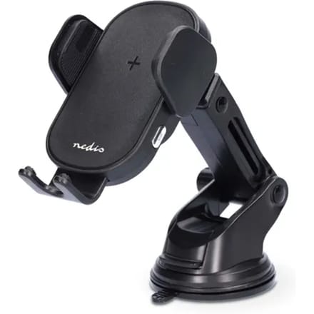 Nedis Draadloze Autolader - 7.5 / 10 / 15 W - 1.5 / 1.67 / 2.0 A - 1.00 m - USB Type-C - Inclusief kabel