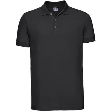 Men's Stretch Poloshirt 'Russell' Black - M