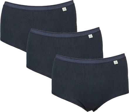 3-pack Lunatex dames Maxi slips (Taille) Zwart - maat M