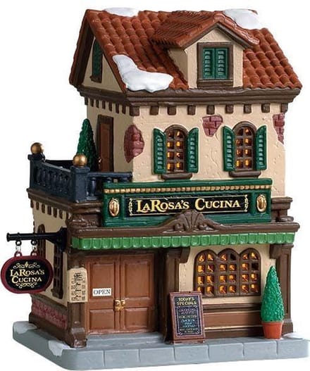 Lemax - 'LaRosa's Cucina' - Verlicht gebouw - Exclusief adapter (werkt ook op batterijen)