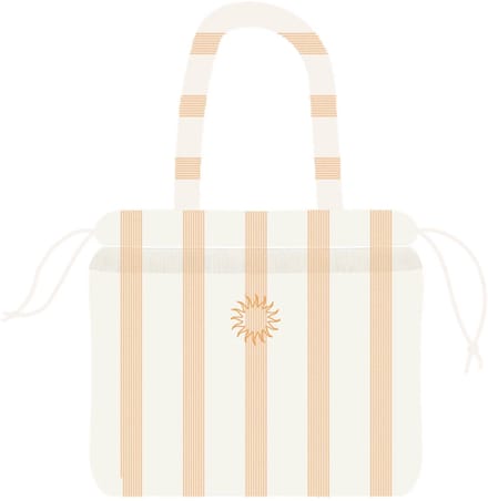 Place Réservée Holiday beach bag 32x28cm gold