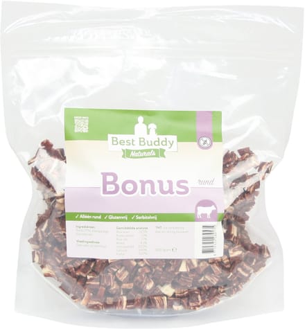Bonus Rund 500 gram - Trainingssnack - Glutenvrij - Mono proteïne - Best Buddy Pets