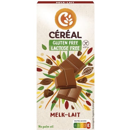 Céréal Melkchocolade Tablet Glutenvrij en Lactosevrij - 100 gr