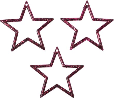 Decoratieve ster bes glitter tafeldecoratie Kerstmis 4,5 cm 120 st, 12