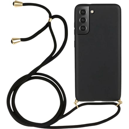 Just in Case Galaxy S22 Plus Hoesje met Draagkoord Black
