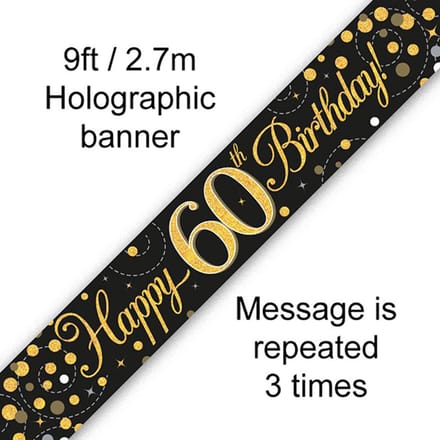Oaktree - Banner 60 jaar Zwart en Goud
