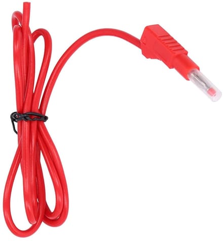 Bananentestkabel - Testkabel Meetsnoer - Elektrisch Testen - Messing en PE Structuur - 4 mm 32A 1000V - Rood