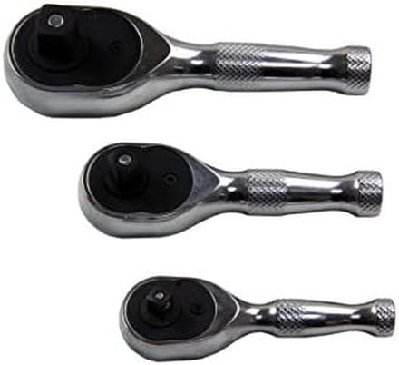 Set van 3 Stubby Ratelsleutels - 1/4, 3/8 en 1/2 Inch