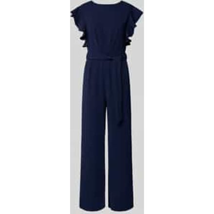 Jumpsuit met strikceintuur en steekzakken