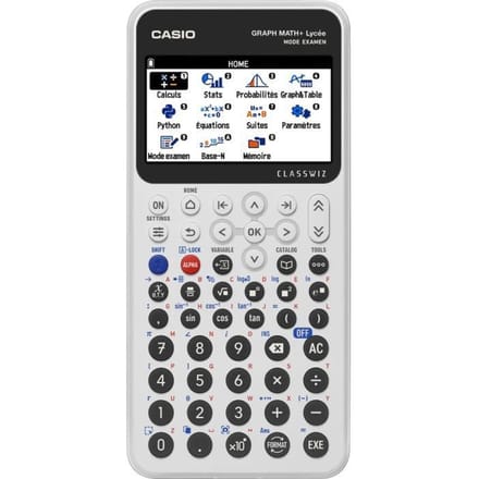 Casio grafische rekenmachine - Middelbare school - Wiskunde+ - Wit