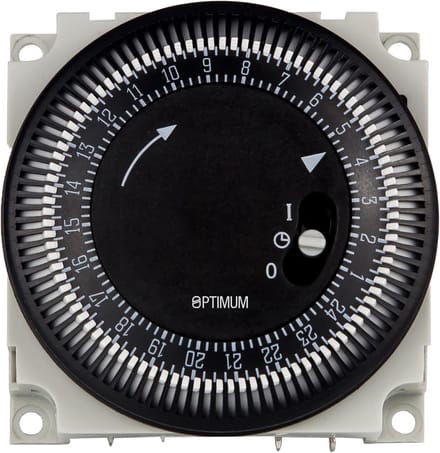 24 uur Synchronisatie Tijdschakelaar Module - 230V Zwart/Wit