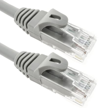BeMatik - 3 m grijze Cat.6a UTP Ethernet-netwerkkabel