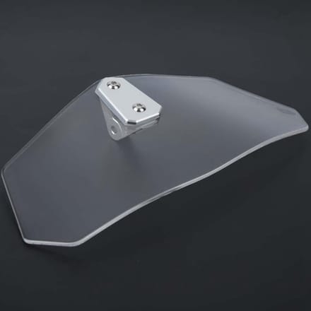 Universele Motorfiets Verstelbare Windscherm Winddeflector Voorruit (Transparant) gray
