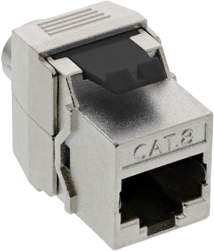 STP CAT8.1 Gigabit Keystone module RJ45 - LSA / gegoten zink