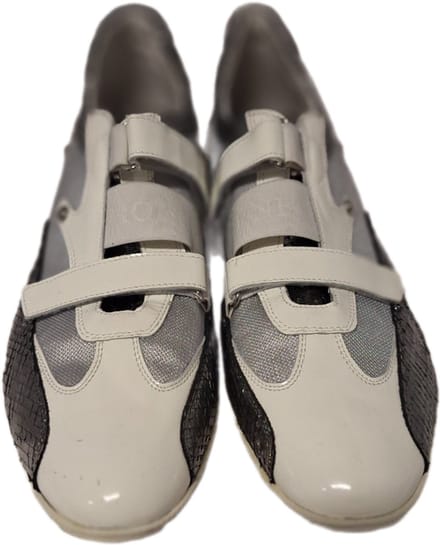 HORNET by Botticelli- SNEAKER-LAKLEER-MESH-IVORY/SILVER-45