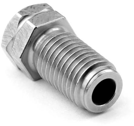 Micro-Swiss MicroSwiss mondstuk Brass Plated 0,4 mm Geschikt voor: Ultimaker 3 Nozzle M2598-04