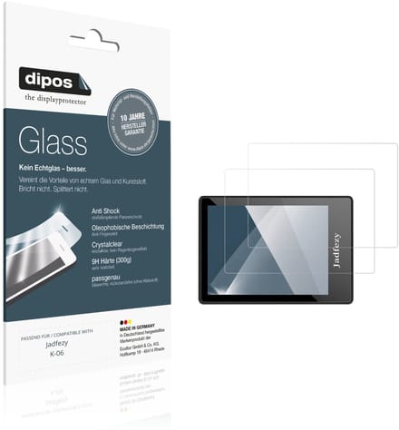 dipos – 2x Pantserfolie geschikt voor Jadfezy K-06 | 9H Screenprotector