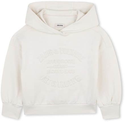 Zadig & Voltaire X60435 Hoodie Wit 4 Years Meisjes
