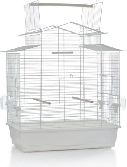 Beeztees Iza 3 Open - Vogelkooi - Wit - Groot - 59x38x65 cm